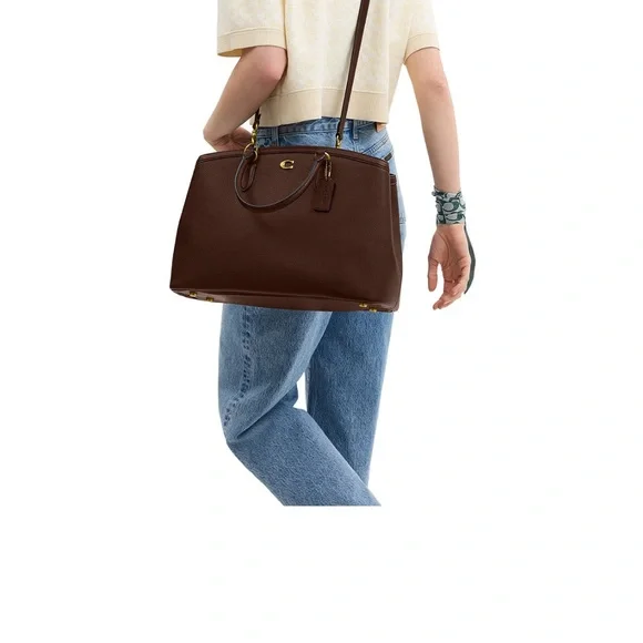 Brown Leather Handbag - Picture 2 of 3